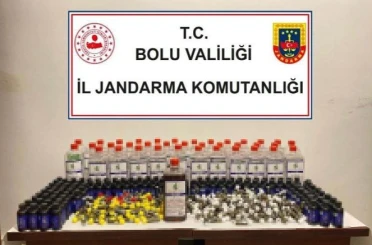 Bolu'da kaçak içki operasyonu: Piyasa değeri 42 bin lira
