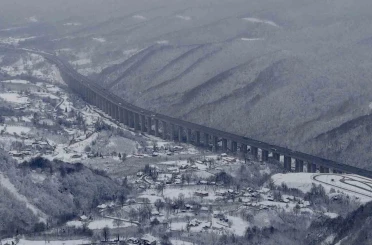 Bolu Dağı’nda kartpostallık kar manzarası 