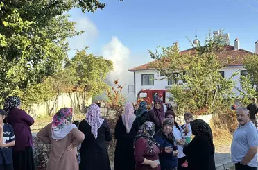 Bolu’da otluk alanda çıkan yangın, 3 eve sıçradı
