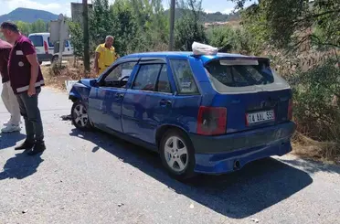 Bolu’da otomobille çarpışan motosikletin sürücüsü yaralandı
