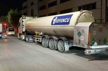 Bolu’da tankerden azot gazı sızıntısı korkuttu 