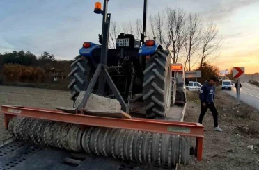 Bolu’da tarım aletinin altında kalan çiftçi ağır yaralandı 