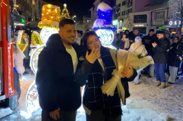 Bolu’da yeni yıl coşkusu: Kimisi oyun havasıyla, kimisi evlilik teklifiyle 2026’ya girdi 