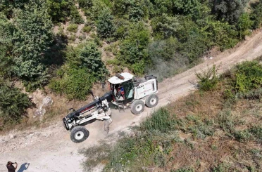 Bozdoğan Belediyesi’nden Örencik’te bahçe yolu çalışması 