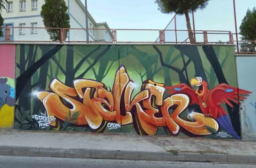 Bozüyük’te okul duvarları sanatla hayat buldu 