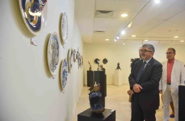 BŞEÜ’de yıl sonu öğrenci sergisi açıldı 