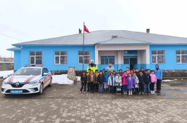 Bulanık’ta öğrencilere trafik güvenliği eğitimi 