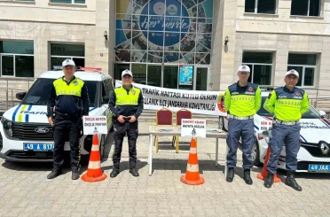 Bulanık’ta trafik haftası kapsamında farkındalık etkinlikleri düzenlendi 