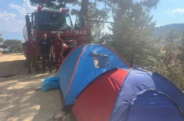Buldan’da kontrol altına yangın bölgesinde ateş savaşçıları teyakkuzda 