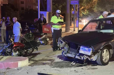 Burdur’da otomobil ile motosiklet çarpıştı: 1 yaralı 