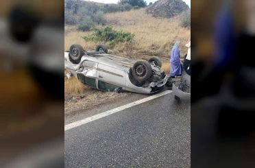 Burdur’da otomobil takla attı: 4 yaralı 
