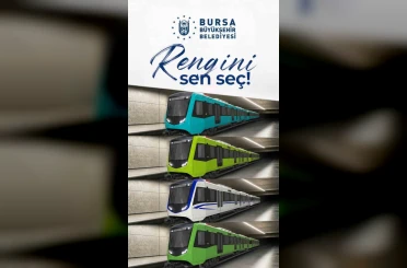 Bursa Büyükşehir, yeni raylı sistem araçlarının renk seçimini vatandaşlara bıraktı 