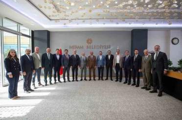 Bursa heyeti tecrübe paylaşımı için Meram’da 