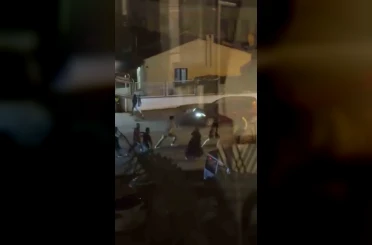 Bursa’da aileler arasında meydan muharebesi kamerada 