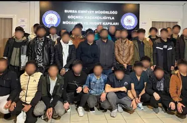 Bursa’da göçmen kaçakçılığı operasyonu: 11 şüpheli yakalandı
