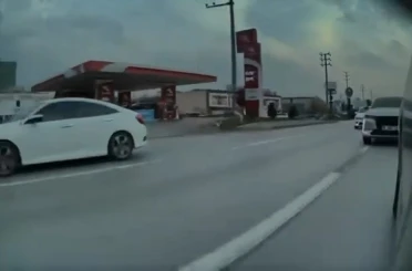 Bursa’da tehlikeli makas kamerada 