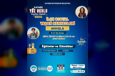 Büyükşehir KAYMEK’in ilçe sosyal yaşam merkezleri yaz okulu kayıtları başladı 
