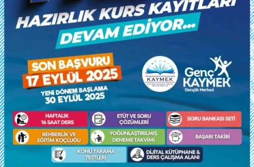 Büyükşehir KAYMEK’in ücretsiz YKS kursuna kayıtlar sürüyor 