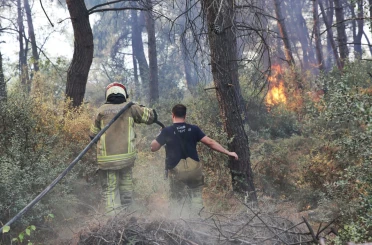 Büyükşehir’den Gündoğdu yangını seferberliği 