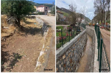 Büyükşehir’den Gürsu’da dere ıslahı ve kanalizasyon hatları tamamlandı 