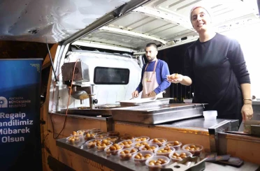 Büyükşehir’den Regaip Kandili’nde lokma ve kandil simidi ikramı 