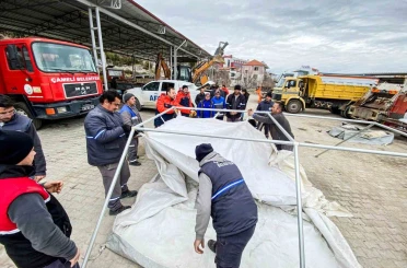Çameli Belediyesi Yerel Destek Ekibine AFAD’dan çadır kurma eğitimi verildi 