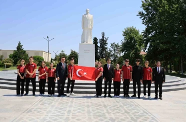 Çameli heyeti, Kardeş Şehir protokolü kapsamında Azerbaycan’da temaslarda bulundu 
