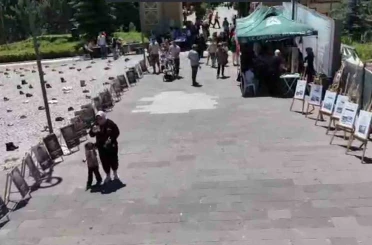 Çamlıdere’de Gazze için yardım sergisi düzenlendi 