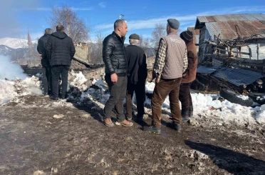 Çamyazı Köyü’nde korkutan yangın 