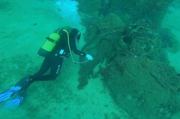 Çanakkale’de 9 yılda denizden 34 bin 620 metrekarelik hayalet ağ çıkarıldı 