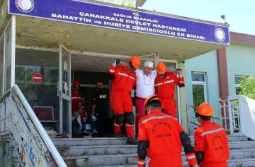 Çanakkale’de fırtına, dolu ve hortum tatbikatı gerçekleştirildi 