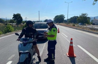 Çanakkale’de motosiklet denetimi 