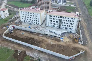 Canik Fen Lisesi inşaatında sona gelindi
