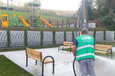 Canik’te parklar yaza hazırlanıyor 