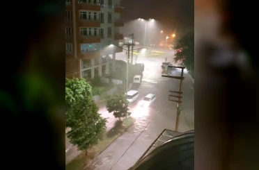 Çarşamba ilçesinde sağanak etkili oldu 