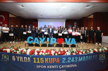 Çayırovalı sporcular 2025’te 354 madalya ve 14 kupa kazandı 