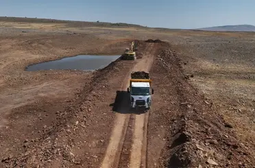 Çermikte tarım ve hayvancılık için göletler onarıldı
