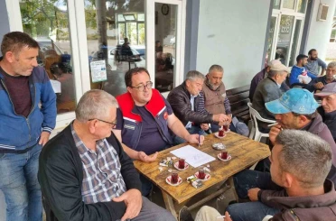 Çiftçiler hayvan hastalıkları ve salgın tedbirleri konusunda bilgilendirildi 