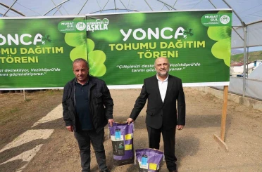 Çiftçilere yonca tohumu desteği 