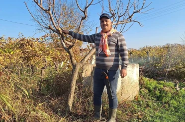 Çiftçinin mesaisi kışın da sürüyor 