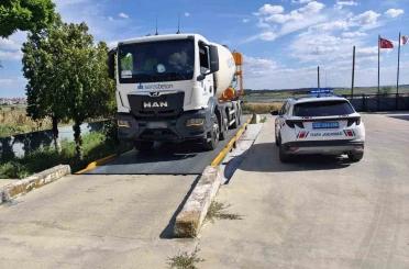 Çimentoyu fazla yükleyince 60 bin TL ceza kesildi 