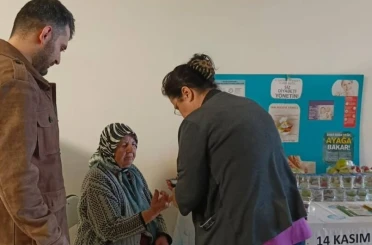 Çine’de diyabet farkındalığı için kan şekeri ölçüldü 