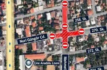 Çine’de o yol araç trafiğine geçici olarak kapanıyor
