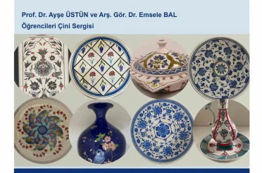 Çini sanatının gelenekten günümüze uzandığı sergi sanatseverlerle buluşuyor 