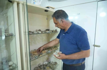 Çobanlık yaparken başlayan taş merakı 40 yıllık koleksiyona dönüştü 
