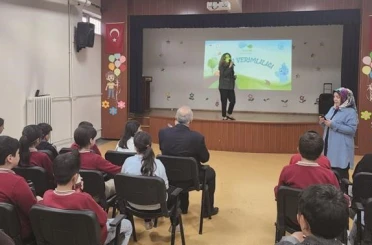 Çocuklara suyun önemi ve verimliliği anlatıldı 