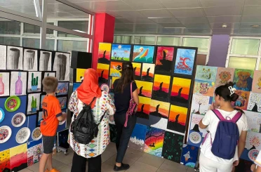 Çocukların hayal gücü sergiye taşındı 