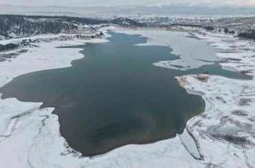 Çorum’da mest eden kar manzaraları 