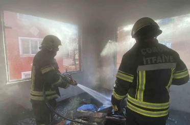 Çorum’da metruk binada korkutan yangın 