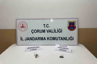 Çorum’da uyuşturucuyla yakalanan 2 şüpheli gözaltına alındı 